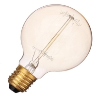 Нажмите для увеличения Винтажная лампа Эдисона Vector G 80 60Вт (120x80мм)